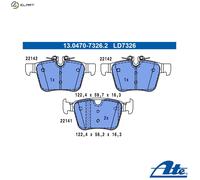 ATE 13.0470-7326.2 Brake pad set