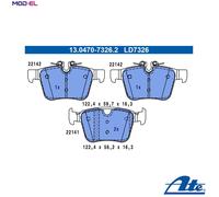 ATE 13.0470-7326.2 Brake pad set