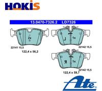 Brake pads 13.0470-7326.2 ATE for LAND ROVER VOLVO JAGUAR