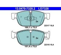 ATE 13.0470-7328.2 Brake pad set