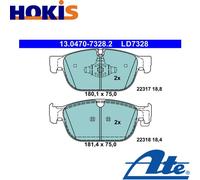 ATE 13.0470-7328.2 Brake pad set