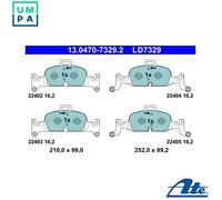 ATE 13.0470-7329.2 Brake pad set