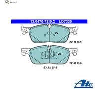 ATE 13.0470-7330.2 Brake pad set