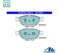 Brake pads 13.0470-7334.2 ATE for AUDI A7 Sportback A6 C7 A6 C7 Avant A8 D4