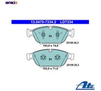 Brake pads 13.0470-7334.2 ATE for AUDI A7 Sportback A6 C7 A6 C7 Avant A8 D4