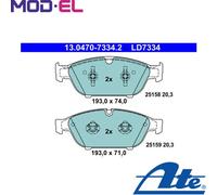 Brake pads 13.0470-7334.2 ATE for AUDI A7 Sportback A6 C7 A6 C7 Avant A8 D4