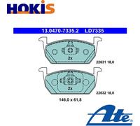Fits ATE 13.0470-7335.2 Brake Pad Set, disc brake UK Stock