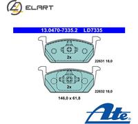 Fits ATE 13.0470-7335.2 Brake Pad Set, disc brake UK Stock