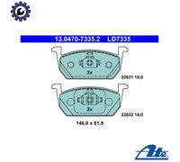 ATE 13.0470-7335.2 Brake pad set