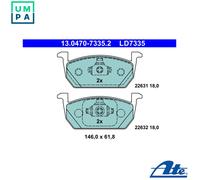 ATE 13.0470-7335.2 Brake pad set