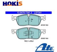 BRAKE PAD SET DISC BRAKE 13.0470-7341.2 FOR JAGUAR XF/SPORTBRAKE/II F-PACE XE