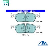 ATE 13.0470-7341.2 Brake pad set