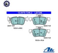 ATE Disc Brake Pads 13.0470-7346.2 - Fits FORD T. FOCUS/GALAXY/KUGA/MONDEO/S-MAX 1.0-2