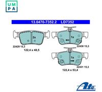 ATE 13.0470-7352.2 Brake pad set