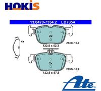 Brake pads 13.0470-7354.2 ATE for VW SKODA AUDI SEAT CUPRA FORD