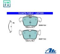 ATE 13.0470-7355.2 Brake pad set