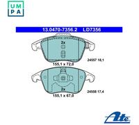 ATE Brake Pads 13.0470-7356.2 - for Citroën, Peugeot, DS, Opel