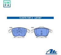 ATE 13.0470-7367.2 Brake pad set