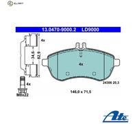 Brake pads 13.0470-9000.2 ATE for MERCEDES-BENZ C-CLASS T-Model C-CLASS E-CLASS