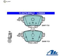 ATE 13.0470-9004.2 Brake pad set