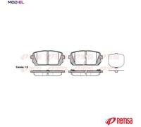REMSA 1303.02 Brake pad set