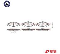 REMSA 1304.00 Brake pad set