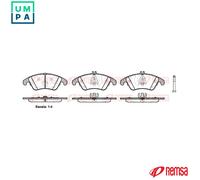 REMSA 1304.00 Brake pad set