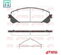 REMSA 1312.00 Brake pad set