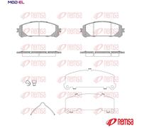 BRAKE PAD SET DISC BRAKE 1312.30 FOR TOYOTA A25A-FXS 2.5L 4cyl HIGHLANDER 3.5L