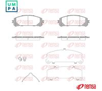 BRAKE PAD SET DISC BRAKE 1312.30 FOR TOYOTA A25A-FXS 2.5L 4cyl HIGHLANDER 3.5L