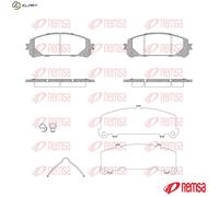 BRAKE PAD SET DISC BRAKE 1312.30 FOR TOYOTA A25A-FXS 2.5L 4cyl HIGHLANDER 3.5L