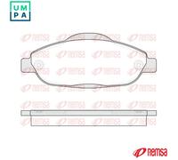 Brake pads Front Axle 1323.00 REMSA for PEUGEOT 308 I 308 SW I 308 CC 3008 I MPV