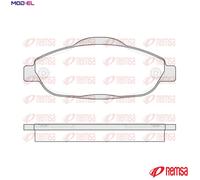 Brake pads Front Axle 1323.00 REMSA for PEUGEOT 308 I 308 SW I 308 CC 3008 I MPV