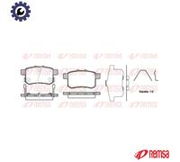 Brake pads Rear Axle 1332.12 REMSA for HONDA ACCORD VIII ACCORD VIII Estate