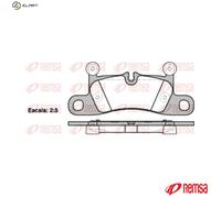 REMSA 1379.10 Brake pad set