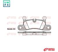 REMSA 1379.10 Brake pad set