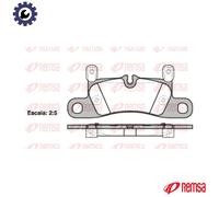 BRAKE PAD SET DISC BRAKE 1379.20 FOR PORSCHE M 05.9E/MCN.RB 3.0L 6cyl