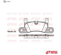 REMSA 1379.20 Brake pad set