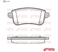 REMSA 1387.10 Brake pad set