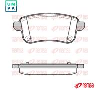 REMSA 1387.10 Brake pad set