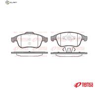 Brake pads Front Axle 1389.00 REMSA for RENAULT MEGANE III Hatchback MEGANE CC