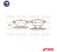 Brake pads Front Axle 1397.00 REMSA for VOLVO XC60 I SUV XC90 I