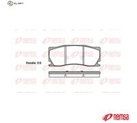 REMSA 1402.00 Brake pad set