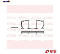 REMSA 1402.00 Brake pad set