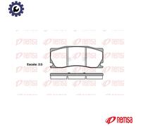 REMSA 1402.00 Brake pad set