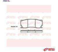 REMSA 1402.00 Brake pad set