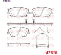REMSA 1412.04 Brake pad set