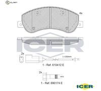 BRAKE PAD SET DISC BRAKE 141793 FOR FORD TRANSIT/TOURNEO/Bus/Van/CONNECT 2.4L