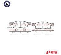 REMSA FRONT DISC BRAKE BRAKE PAD SET 143002