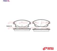 REMSA 1431.02 Brake pad set